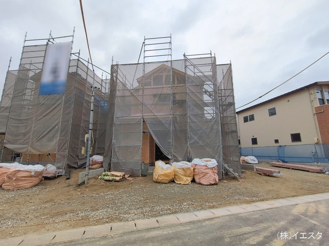 愛知県尾張旭市旭前町１丁目の新築戸建て上棟写真 2026年2月26日撮影