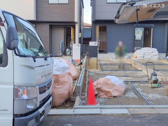 愛知県瀬戸市さつき台２丁目の新築戸建て外構写真 2025年12月14日撮影