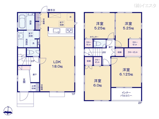 愛知県瀬戸市さつき台2丁目の新築戸建て 4LDK間取図 ※図面と異なる場合は現況を優先