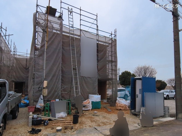愛知県春日井市西高山町３丁目の新築戸建て上棟写真 2026年3月1日撮影