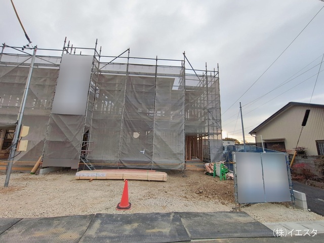 愛知県尾張旭市東印場町二反田の新築戸建て上棟写真 2026年1月26日撮影