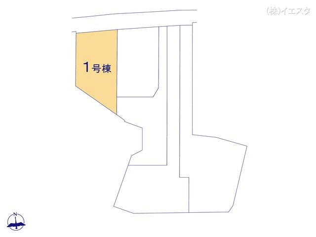 愛知県尾張旭市東印場町二反田の新築戸建て全体区画図 ※図面と異なる場合は現況を優先