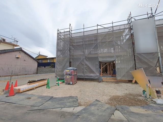 愛知県尾張旭市東印場町二反田の新築戸建て上棟写真 2026年1月26日撮影