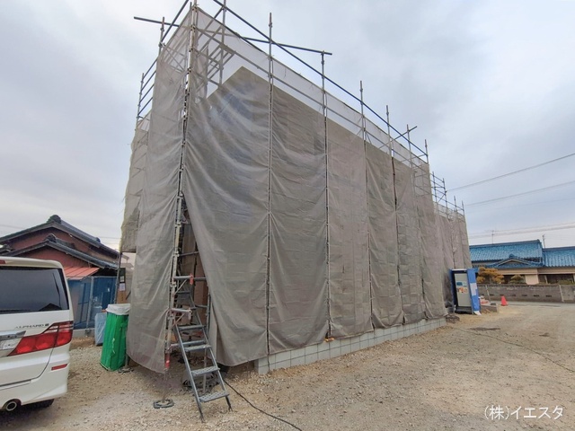 愛知県尾張旭市東印場町二反田の新築戸建て上棟写真 2026年1月26日撮影