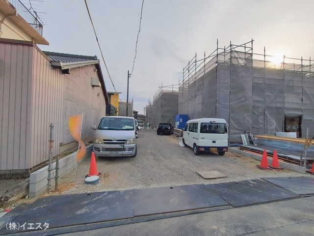 愛知県尾張旭市東印場町二反田の新築戸建てシート写真 2026年2月15日撮影