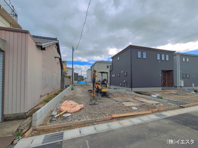 愛知県尾張旭市東印場町二反田の新築戸建て外構写真 2026年3月25日撮影
