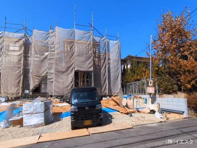 愛知県春日井市高森台7丁目の新築戸建て上棟写真 2026年3月4日撮影