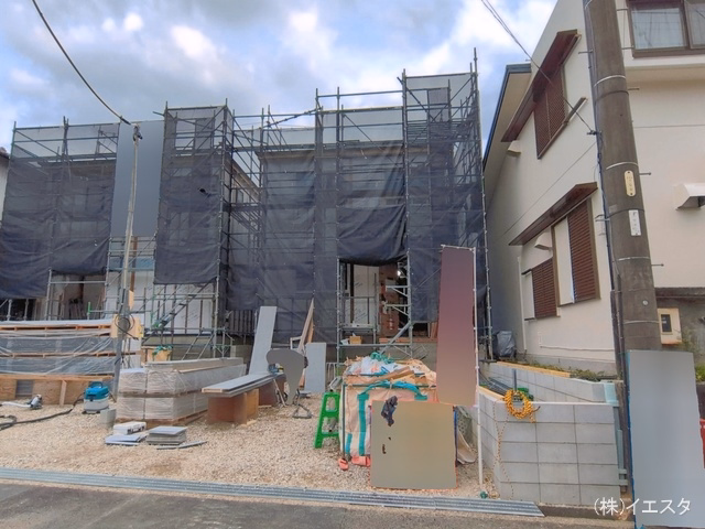 愛知県春日井市高森台5丁目の新築戸建てシート写真 2026年4月8日撮影
