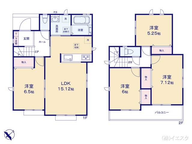 愛知県春日井市八事町１丁目の新築戸建て 4LDK間取図 ※図面と異なる場合は現況を優先