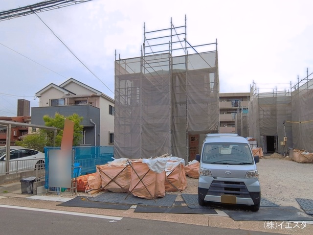 愛知県名古屋市名東区猪子石２丁目の新築戸建てシート写真 2026年5月27日撮影