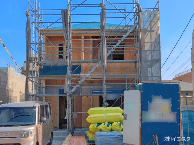 愛知県名古屋市名東区猪子石２丁目の新築戸建て上棟写真 2026年5月18日撮影
