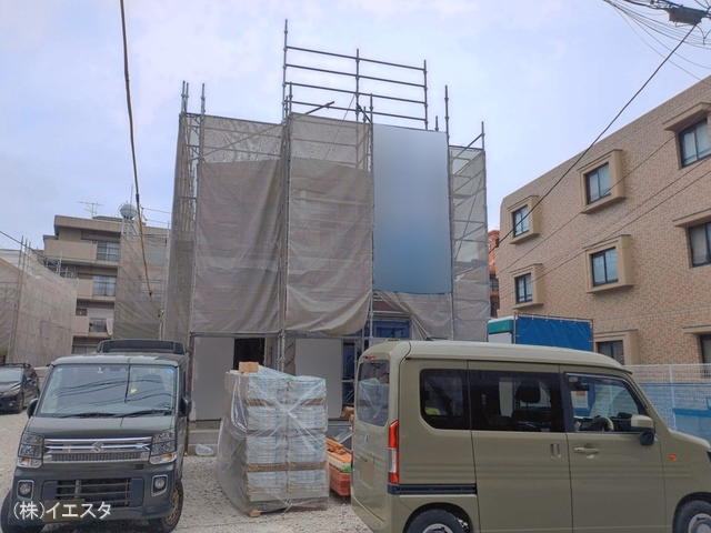愛知県名古屋市名東区猪子石２丁目の新築戸建てシート写真 2026年5月27日撮影