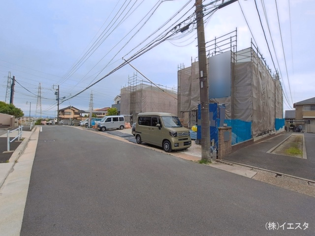 愛知県名古屋市名東区猪子石２丁目の新築戸建てシート写真 2026年5月27日撮影