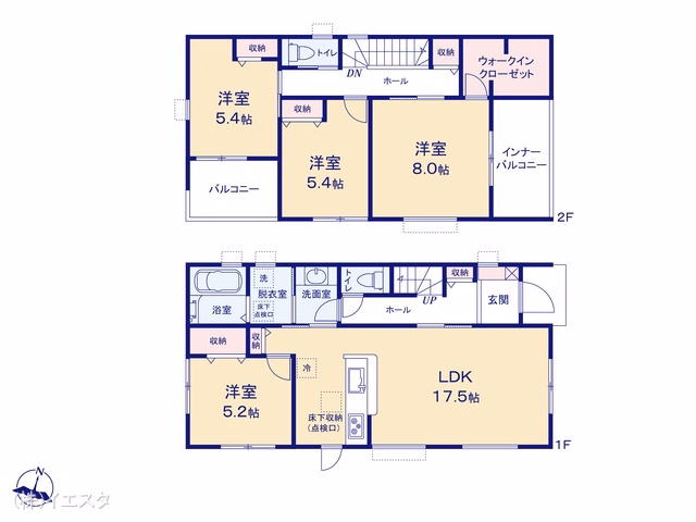 瀬戸市塩草が丘4丁目(戸建)02 間取図