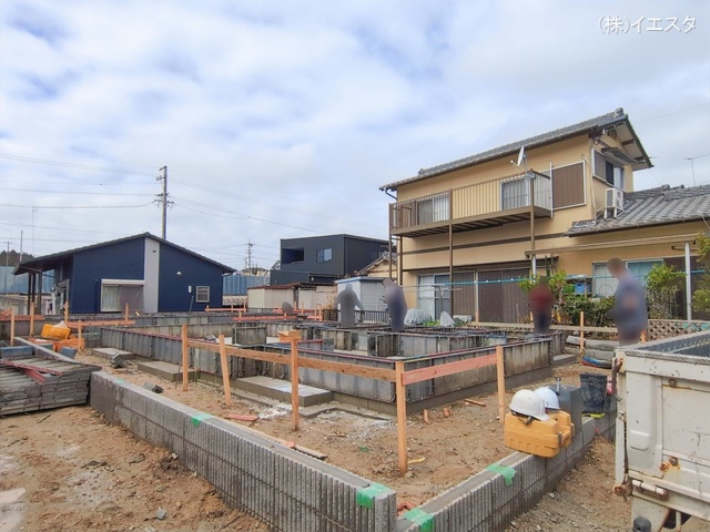 愛知県瀬戸市窯町の新築戸建て基礎写真 2026年2月25日撮影