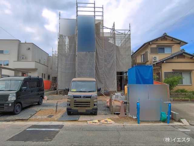 愛知県瀬戸市窯町の新築戸建てシート写真 2026年4月20日撮影