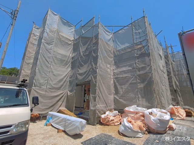 愛知県名古屋市名東区平和が丘２丁目の新築戸建てシート写真 2026年4月27日撮影