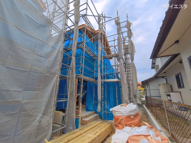 愛知県名古屋市名東区平和が丘２丁目の新築戸建て上棟写真 2026年4月12日撮影