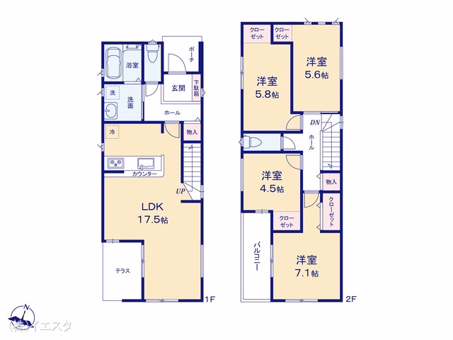春日井市林島町4丁目(戸建)03 間取図
