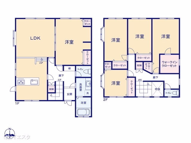 中古戸建て 瀬戸市城ヶ根町 間取図