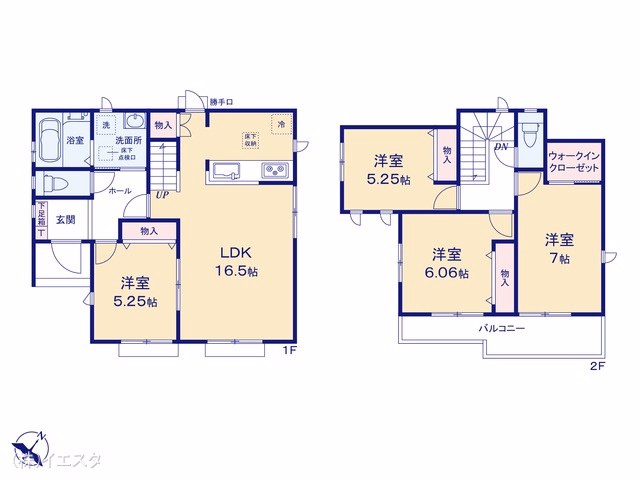 瀬戸市東安戸町(戸建)A 間取図