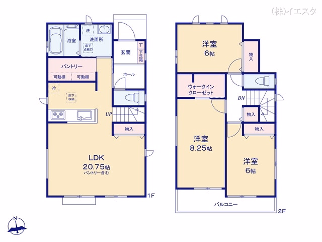 春日井市上条町8丁目（戸建）A 間取図