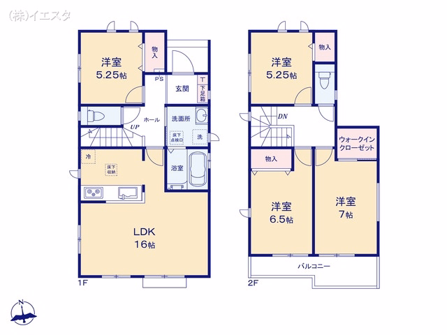 春日井市上条町8丁目(戸建)B 間取図