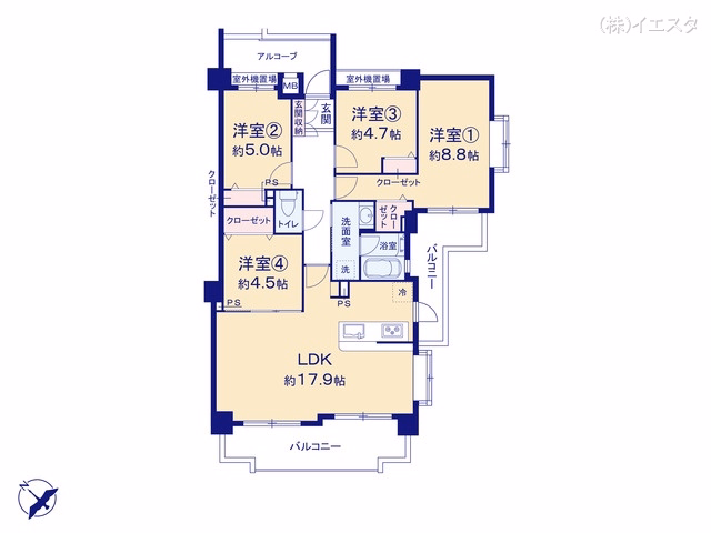 グローリアスヒルズ日進第五 間取図