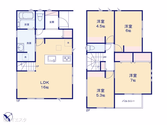春日井市鳥居松町2丁目(戸建) 間取図