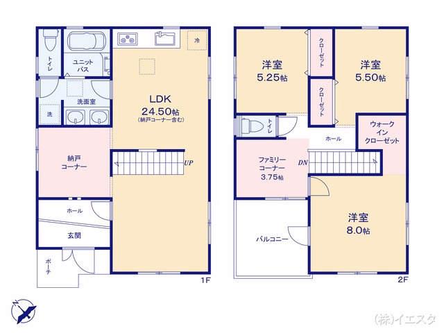 中古戸建て 長久手市長配2丁目 間取図