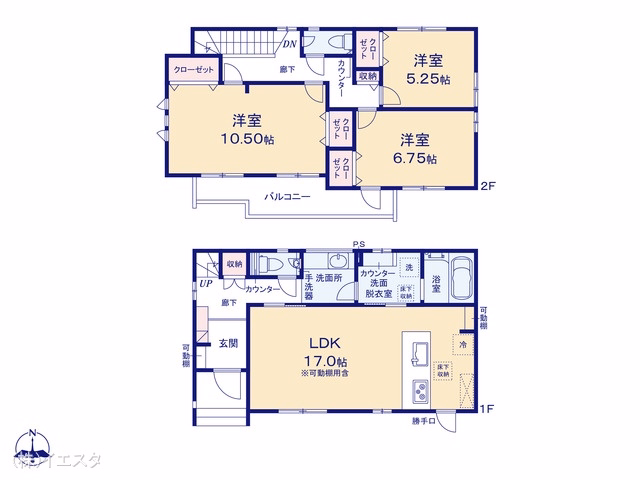 春日井市上条町6丁目（戸建）04 間取図