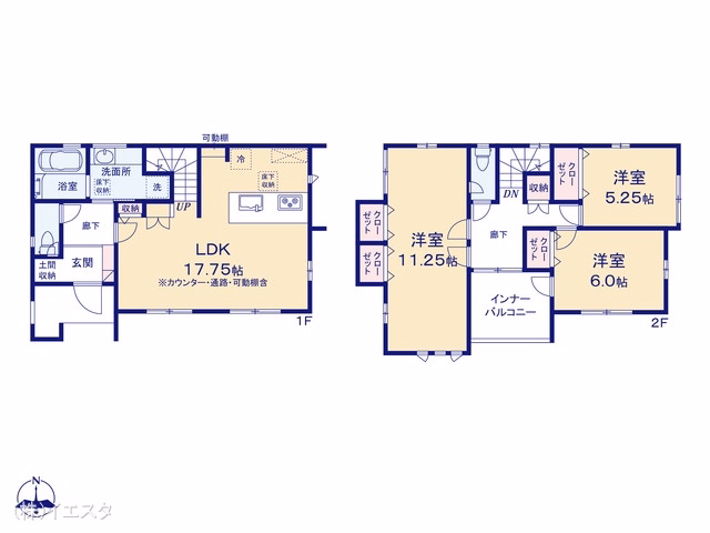 春日井市上条町6丁目（戸建）05 間取図