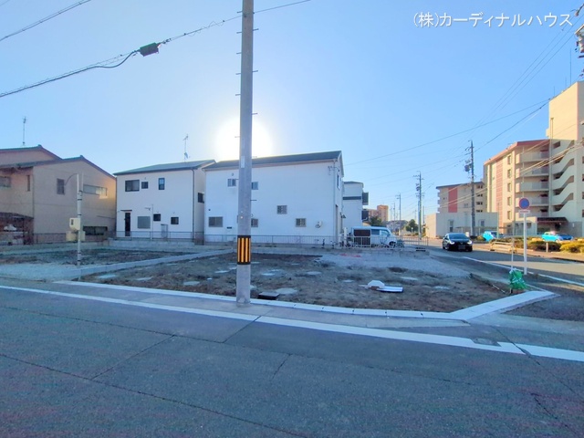 愛知県名古屋市西区清里町の新築戸建て更地・土地写真 2025年2月13日撮影