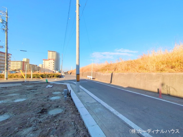 愛知県名古屋市西区清里町の新築戸建て更地・土地写真 2025年2月13日撮影