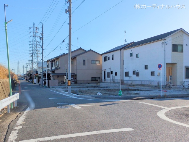 愛知県名古屋市西区清里町の新築戸建て更地・土地写真 2025年2月13日撮影
