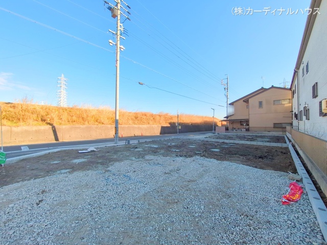愛知県名古屋市西区清里町の新築戸建て更地・土地写真 2025年2月13日撮影