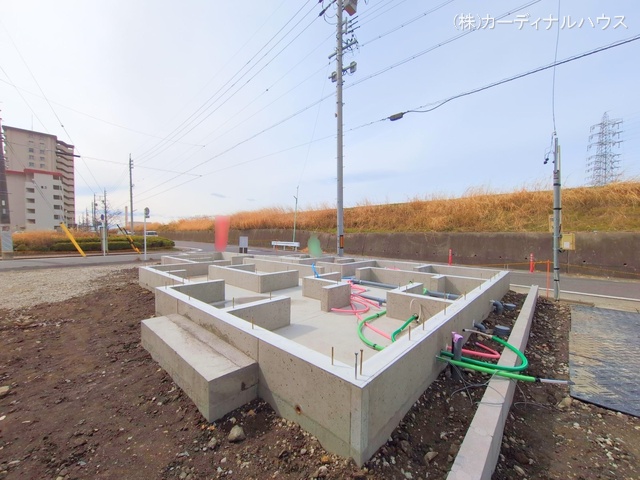 愛知県名古屋市西区清里町の新築戸建て基礎写真 2025年3月5日撮影