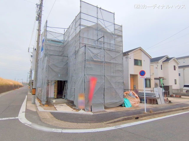 愛知県名古屋市西区清里町の新築戸建てシート写真 2025年3月26日撮影