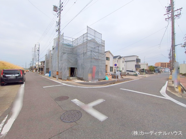 愛知県名古屋市西区清里町の新築戸建てシート写真 2025年3月26日撮影