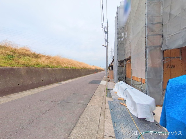 愛知県名古屋市西区清里町の新築戸建てシート写真 2025年3月26日撮影