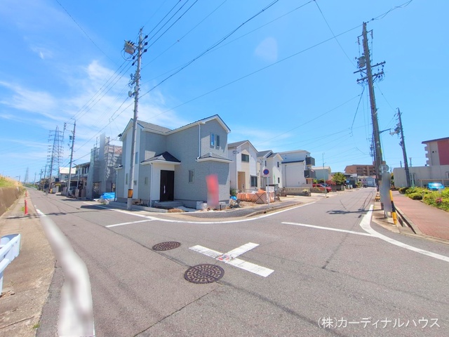 愛知県名古屋市西区清里町の新築戸建て外構写真 2025年4月23日撮影