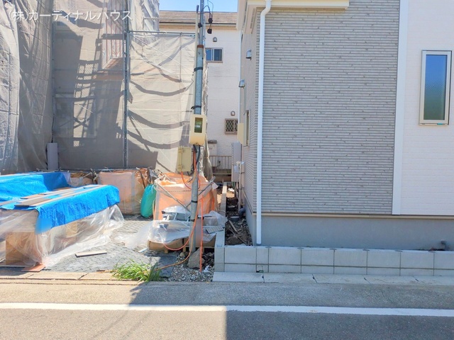 愛知県名古屋市西区清里町の新築戸建て外構写真 2025年4月23日撮影