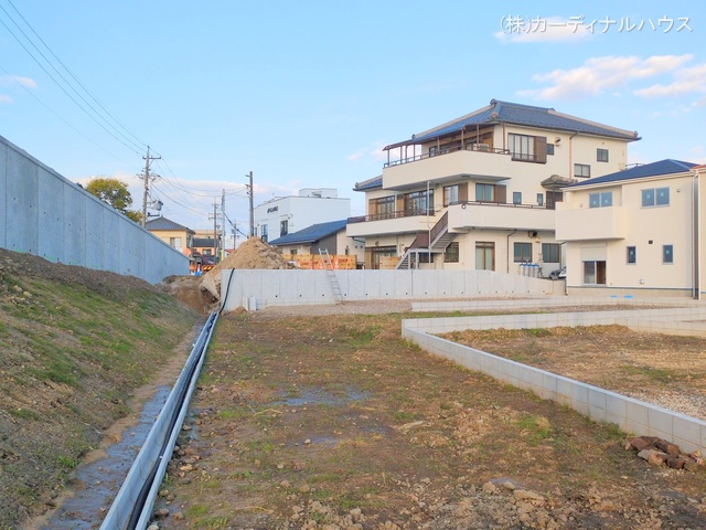 愛知県名古屋市北区楠味鋺5丁目の新築戸建て更地・土地写真 2024年12月4日撮影