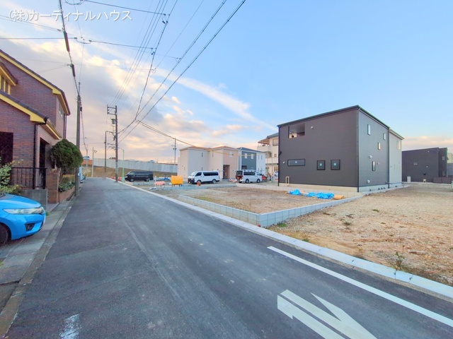 愛知県名古屋市北区楠味鋺5丁目の新築戸建て更地・土地写真 2024年12月4日撮影