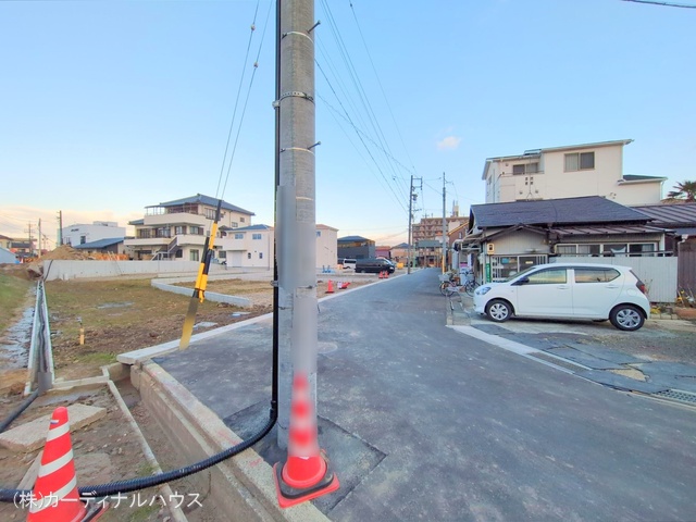 愛知県名古屋市北区楠味鋺5丁目の新築戸建て更地・土地写真 2024年12月4日撮影