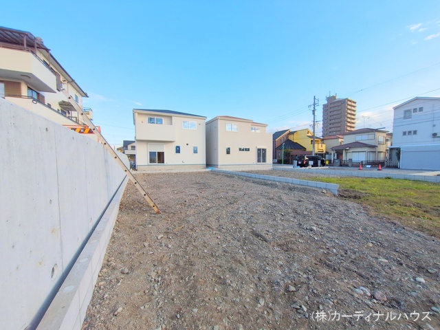 愛知県名古屋市北区楠味鋺5丁目の新築戸建て更地・土地写真 2024年12月4日撮影