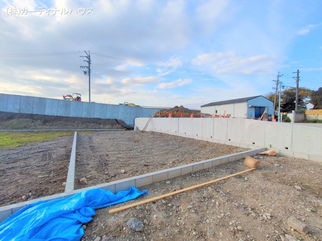 愛知県名古屋市北区楠味鋺5丁目の新築戸建て更地・土地写真 2024年12月4日撮影