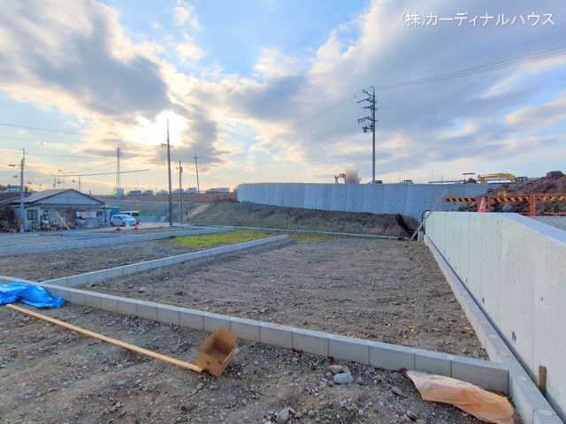 愛知県名古屋市北区楠味鋺5丁目の新築戸建て更地・土地写真 2024年12月4日撮影