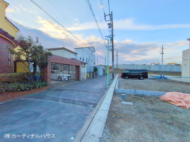 愛知県名古屋市北区楠味鋺5丁目の新築戸建て更地・土地写真 2024年12月4日撮影