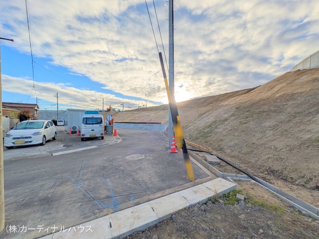 愛知県名古屋市北区楠味鋺5丁目の新築戸建て更地・土地写真 2024年12月22日撮影